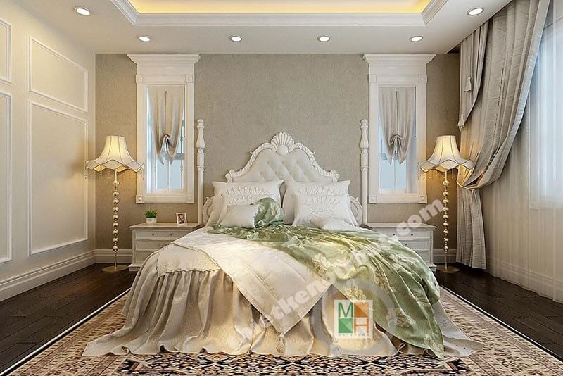 Tuyển tập các mẫu giường ngủ chung cư tân cổ điển độc đáo được yêu thích