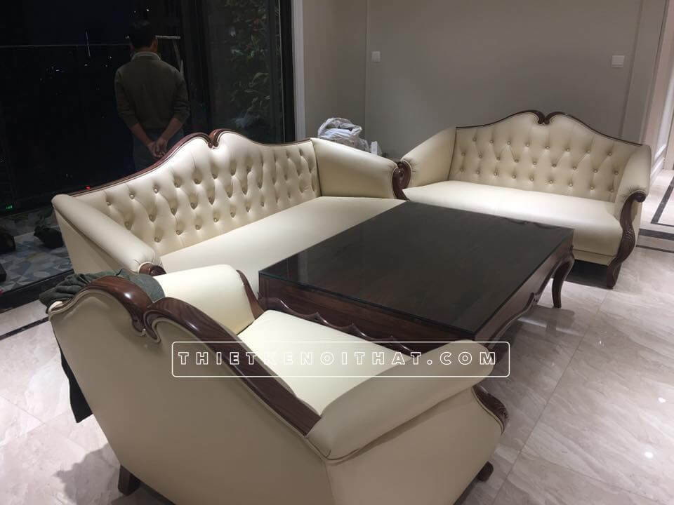 Tổng hợp những mẫu bàn ghế sofa gỗ óc chó đẹp, dẫn đầu xu hướng