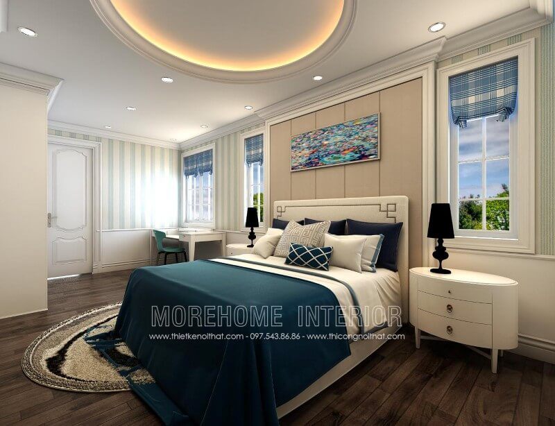 Ấn tượng với 18 Ý tưởng nội thất căn hộ chung cư có giường ngủ gỗ An Cường chất lượng cao 2022